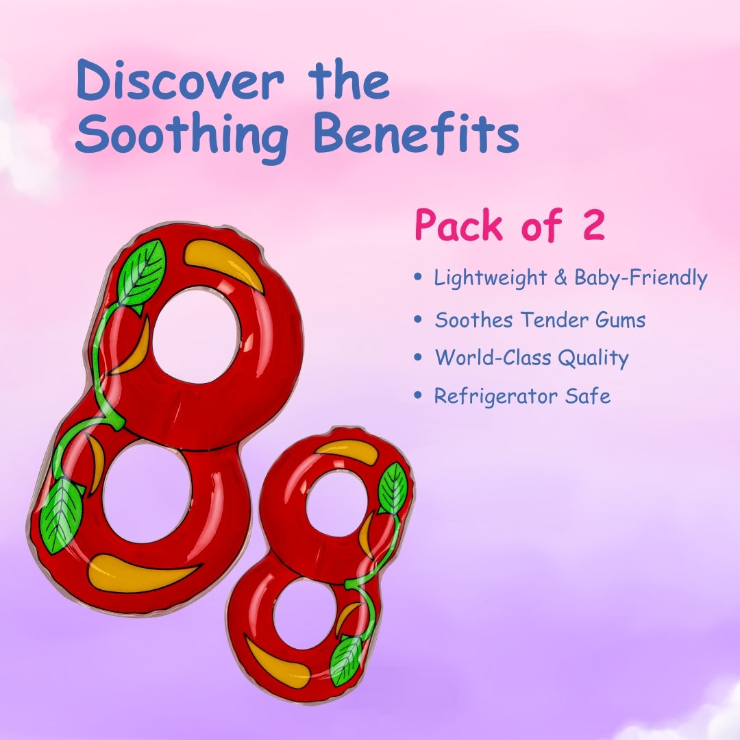 Adore Crave Water Filled Teethers- Double Cherry- Pack of 2