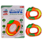 Adore Crave Water Filled Teethers- Orange- Pack of 2