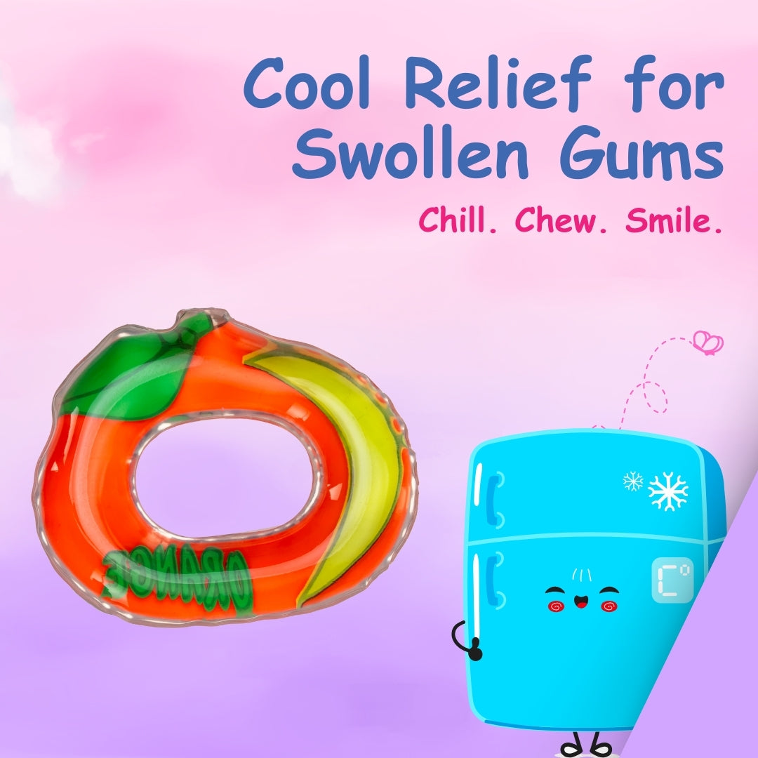 Adore Crave Water Filled Teethers- Orange- Pack of 2