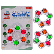 Adore Crave Water Filled Teethers- Fidget Smiley- Pack of 2