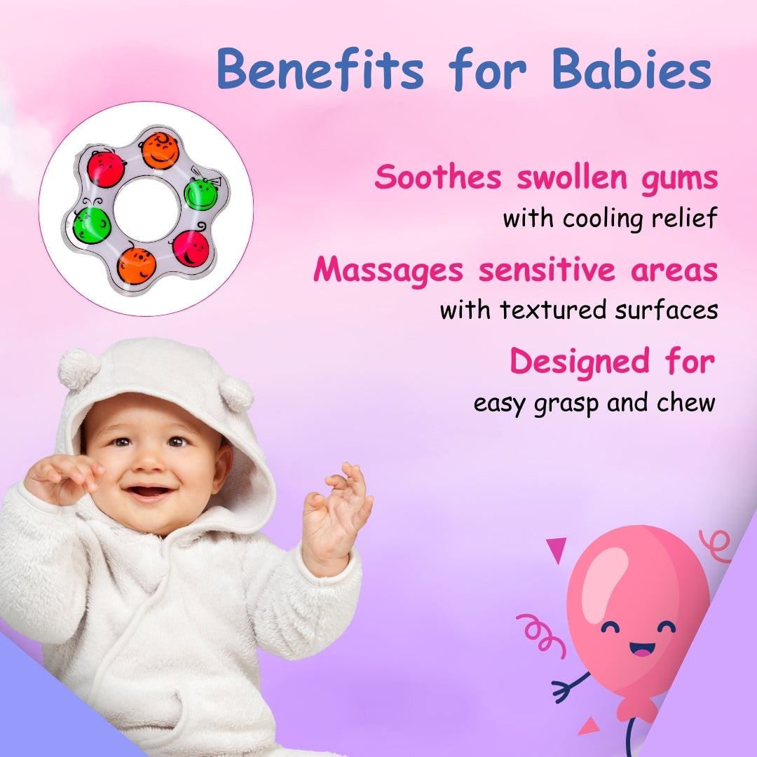 Adore Crave Water Filled Teethers- Fidget Smiley- Pack of 2