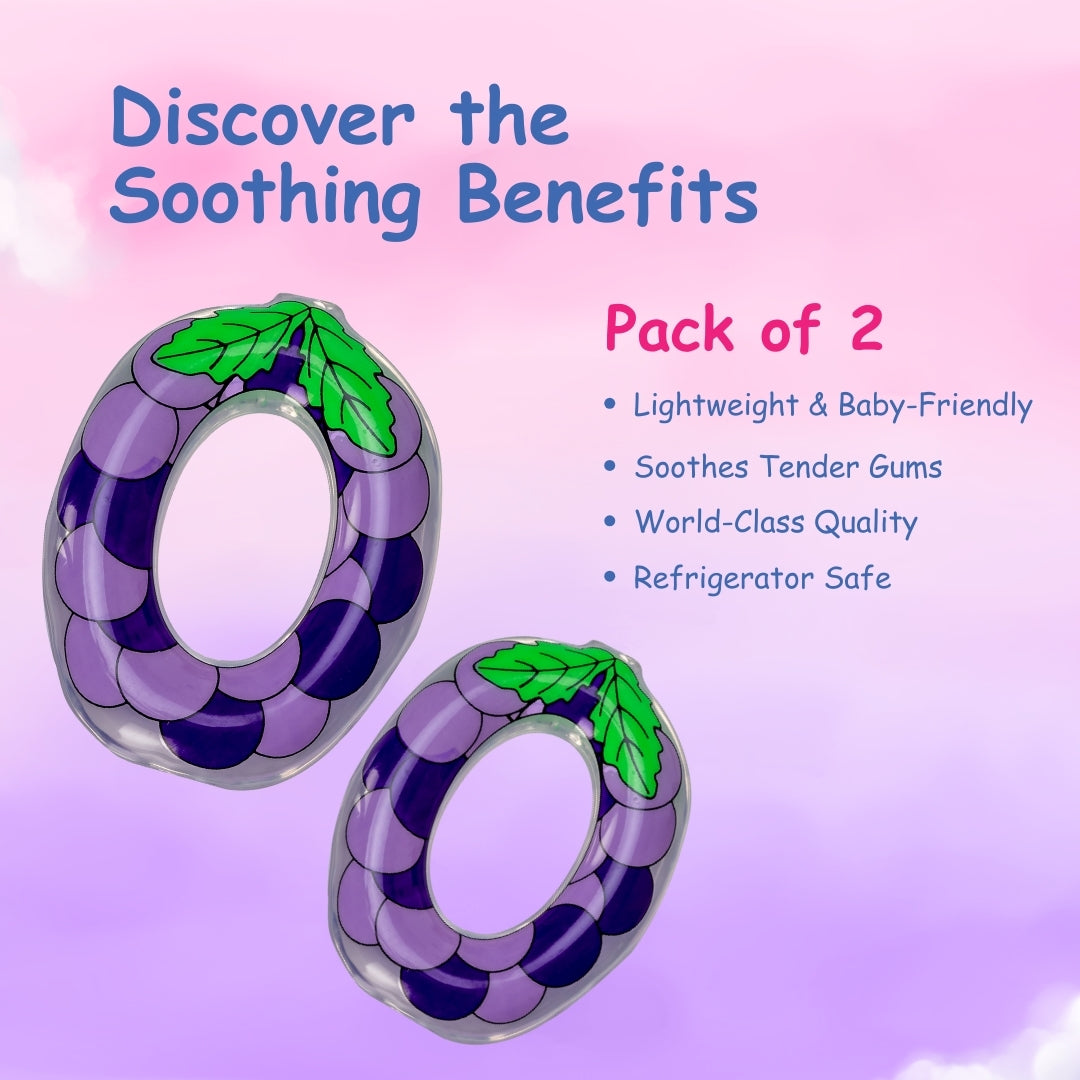 Adore Crave Water Filled Teethers- Grapes -Pack of 2