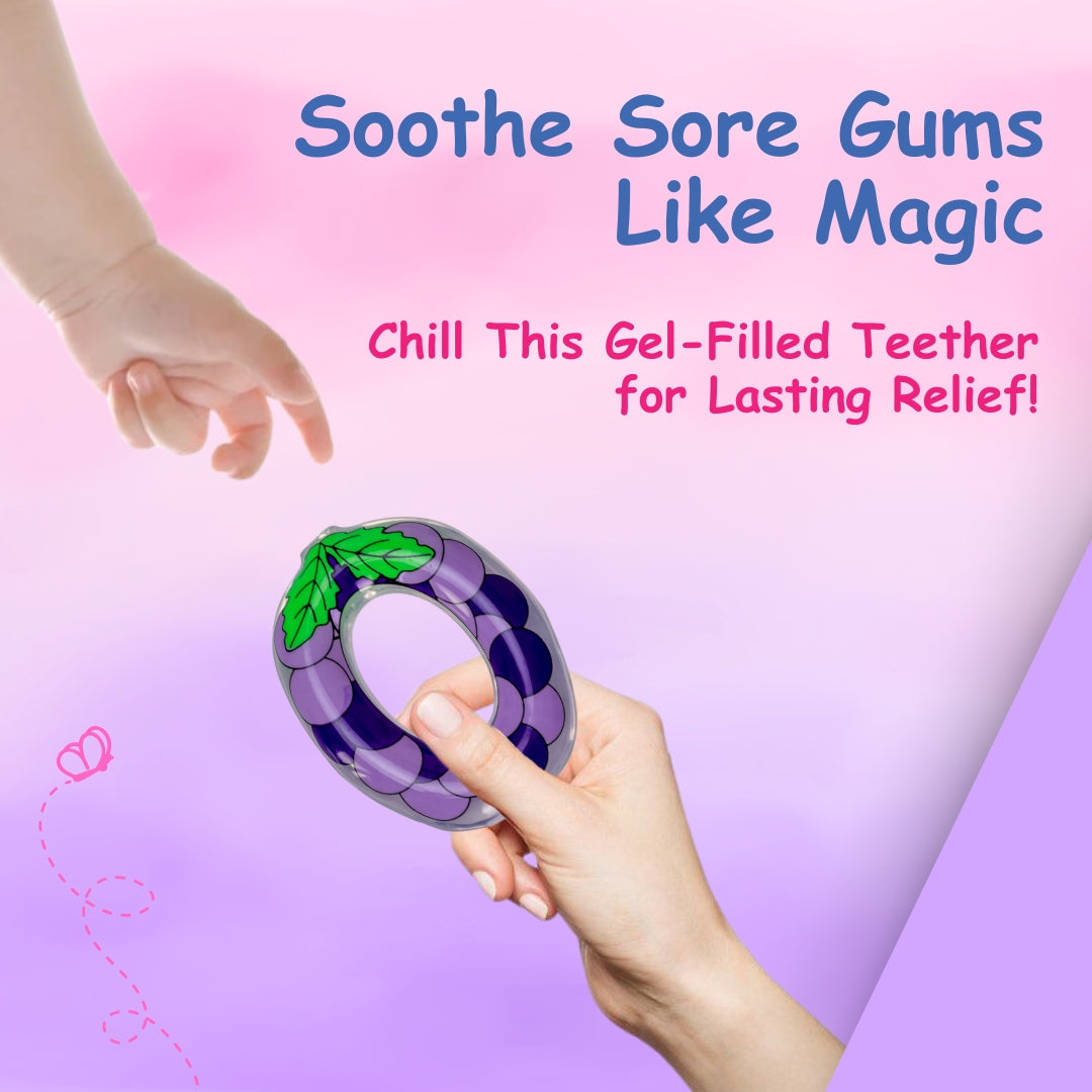 Adore Crave Water Filled Teethers- Grapes -Pack of 2