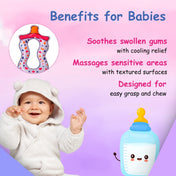 Adore Crave Water Filled Teethers- Milk Bottle- Pack of 2