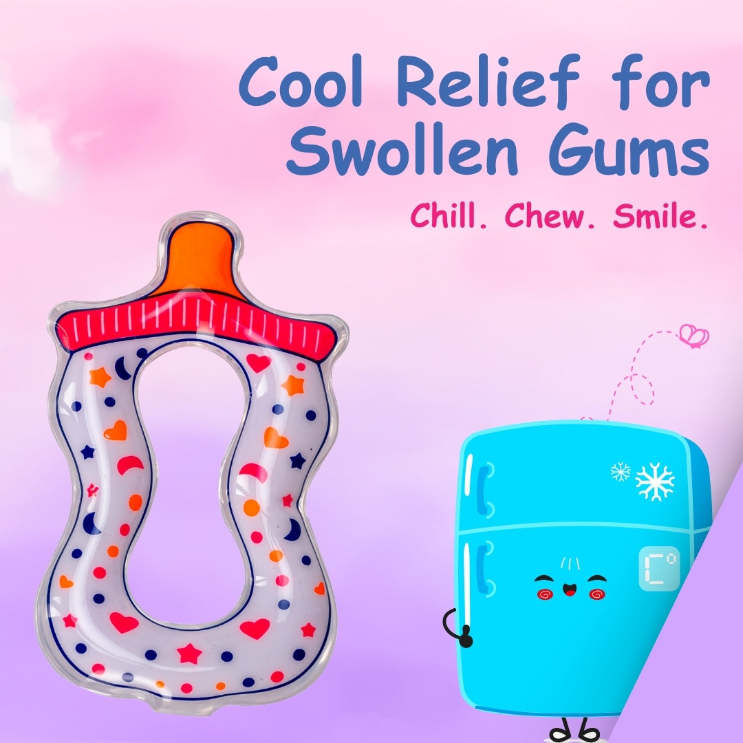 Adore Crave Water Filled Teethers- Milk Bottle- Pack of 2