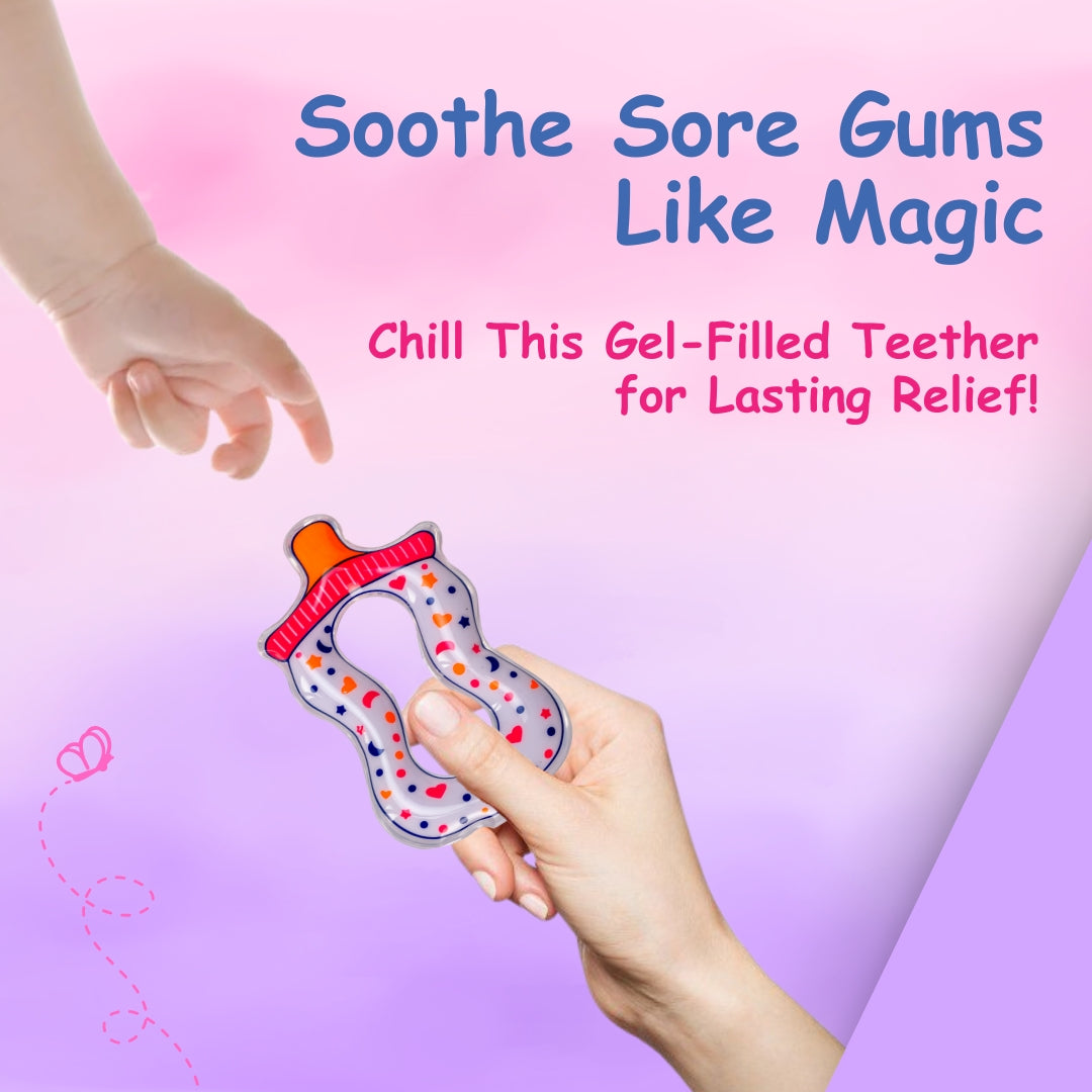 Adore Crave Water Filled Teethers- Milk Bottle- Pack of 2