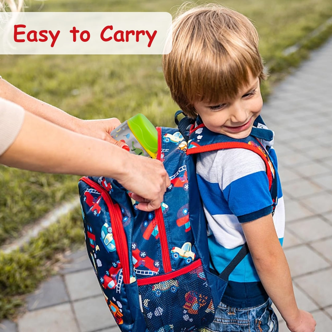 Adore Rabbito - The Stainless Steel Insulated Food jar with Spork- 350ml - Green