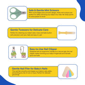 Adore Tetrad- The Mini Grooming Kit- Pack of 4 Multicolor