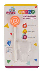 Adore Candyswirl Tongue Cleaner With Safety Case - Pack of 4
