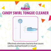 Adore Candyswirl Tongue Cleaner With Safety Case - Pack of 4