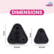 Adore Baby Safety Child Proofing Electrical Socket Cover Set- Pack of 12-Brown