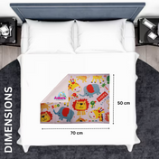 Adore Instadry Printed Baby Bed Protector- Fruits- 50*70cms- Jungle Safari