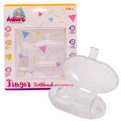 Adore Baby Finger brush with Hygiene Storage Case- White