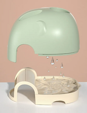 Adore Li'l Tusker 3 in 1 Bottle Cleaning Brush kit with Drying Stand - Green