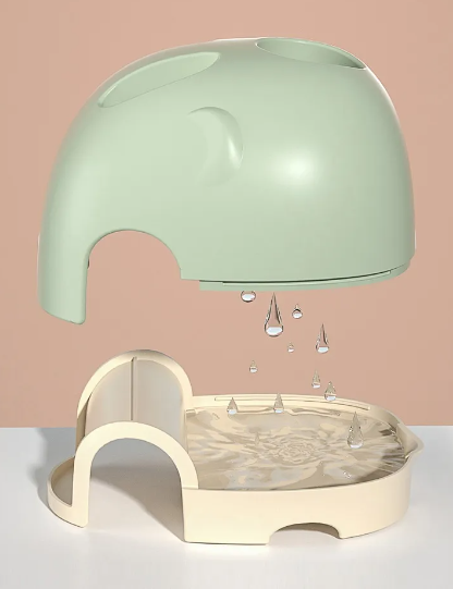 Adore Li'l Tusker 3 in 1 Bottle Cleaning Brush kit with Drying Stand - Green