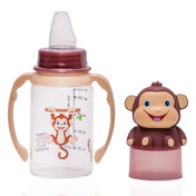 Adore BUNK! Character Hood Glass Spout Sipper with Twin Handle- 125ml- Monkey