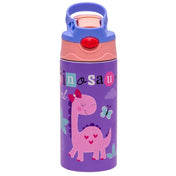 Adore Helios! Double Wall Insulated Stainless Steel Sipper 350ml- Purple Dino