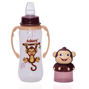 Adore Yeah! The Character Hood Narrow Neck Soft Spout Sipper 250ml - Monkey