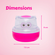 Adore Wow! The Character Powder Puff Set- Owl Pink