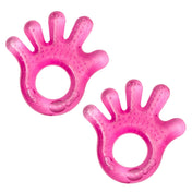 Adore Luscious Water Filled EVA Teethers- Hi5 Pink-2pack