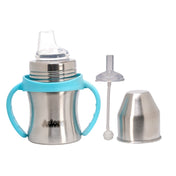 Adore Twilight Jr 2 in 1 Stainless Steel Sipper with Twin Handle 150ml- Blue