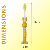 Adore Standy Kids Toothbrush With Safety Case Pack of 4 - Yellow