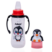 Adore Yeah! The Character Hood Narrow Neck Soft Spout Sipper 250ml - Penguin