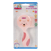 Adore Twinz Baby Brush & Comb Grooming Set - Pink