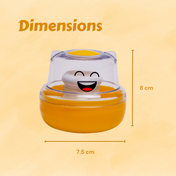 Adore Wow! The Character Powder Puff Set- Smiley Orange