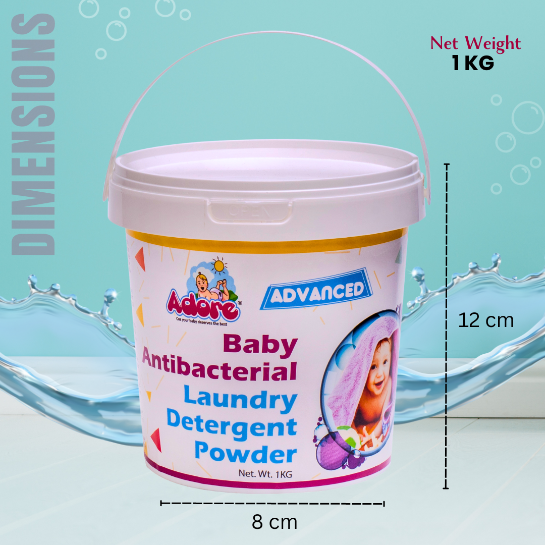 Adore Baby Antibacterial Laundry Detergent Powder - 1000 gm