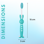 Adore Standy Kids Toothbrush With Safety Case Pack of 4 - Green