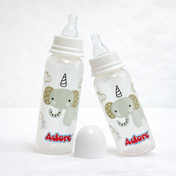Adore Advanced CONTANGO- The 4 Stage Ventilated Anti-Colic Stem Baby Feeding Bottle- 250ml- White