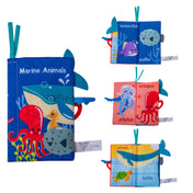 Adore Animal Kingdom Baby Cloth Tail Books- Marine Theme