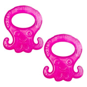 Adore Luscious Water Filled EVA Teethers- Pink Ocotpus -2pack