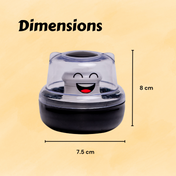 Adore Wow! The Character Powder Puff Set- Smiley Black