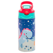 Adore Helios! Double Wall Insulated Stainless Steel Sipper 350ml- Blue Sky Dino