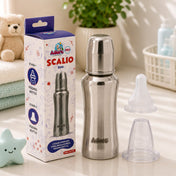 Adore Scalio 2 Stage Stainless Steel Regular Neck Feeding Bottle -240ml