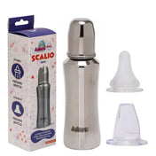 Adore Scalio 2 Stage Stainless Steel Regular Neck Feeding Bottle -240ml