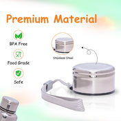 Adore Capster- The Regular Neck Steel Water Bottle Cap- Stainless Steel- Pack of 1