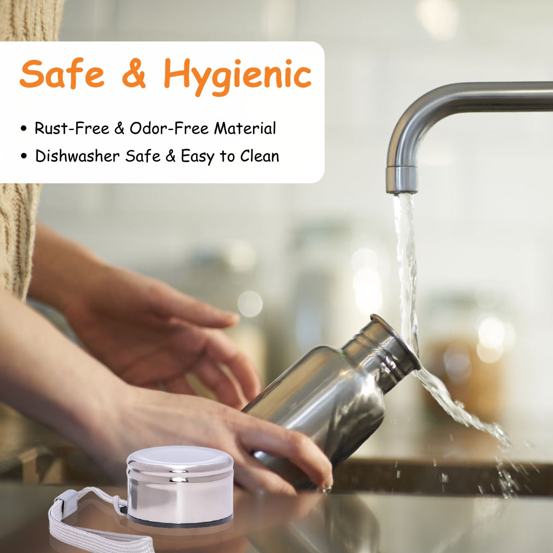 Adore Capster- The Regular Neck Steel Water Bottle Cap- Stainless Steel- Pack of 1