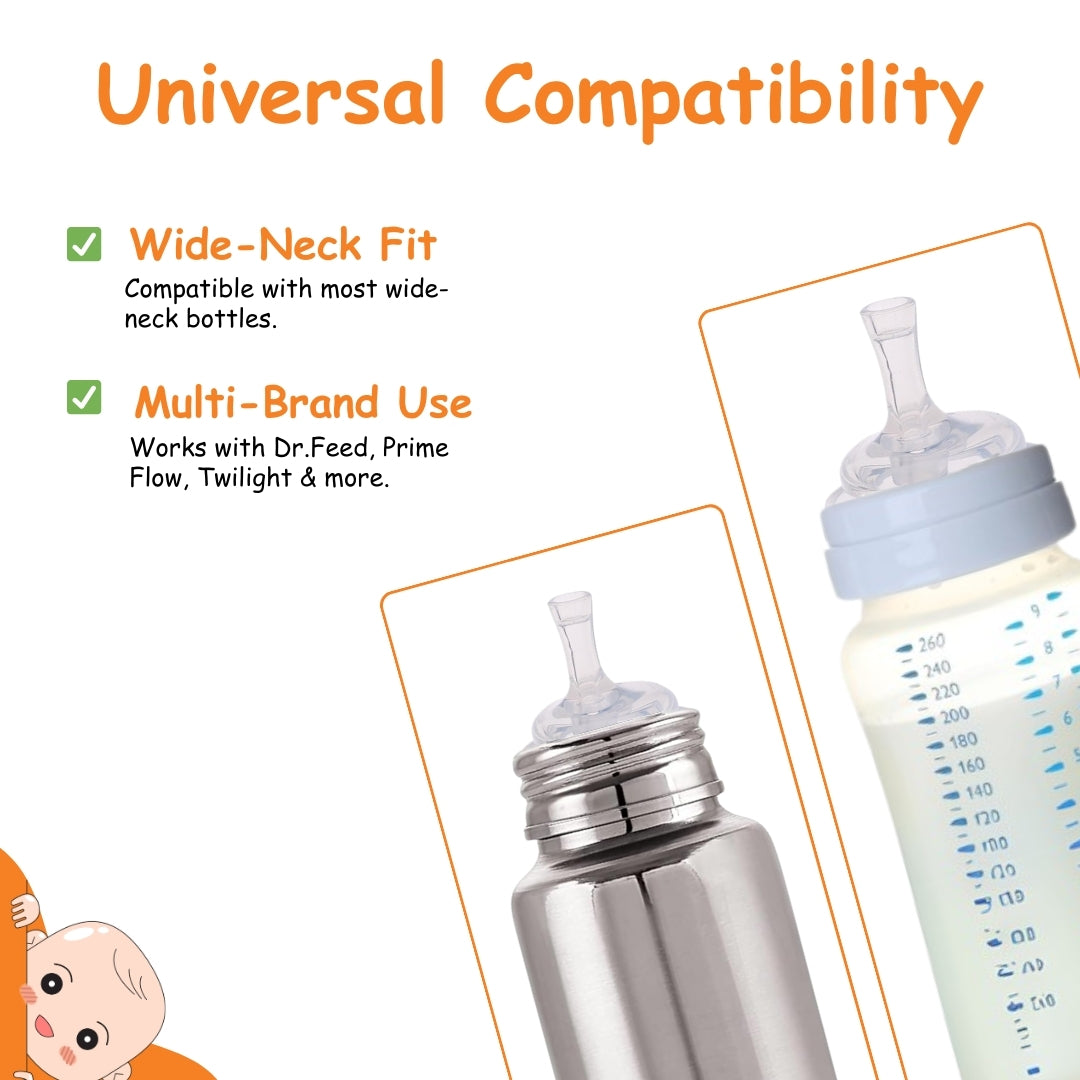 Adore Gravity- The Wide Neck Silicon Straw with Gravity Ball- Pack of 1