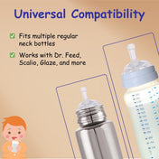 Adore Gravity- The Regular Neck Silicon Straw with Gravity Ball- Pack of 1