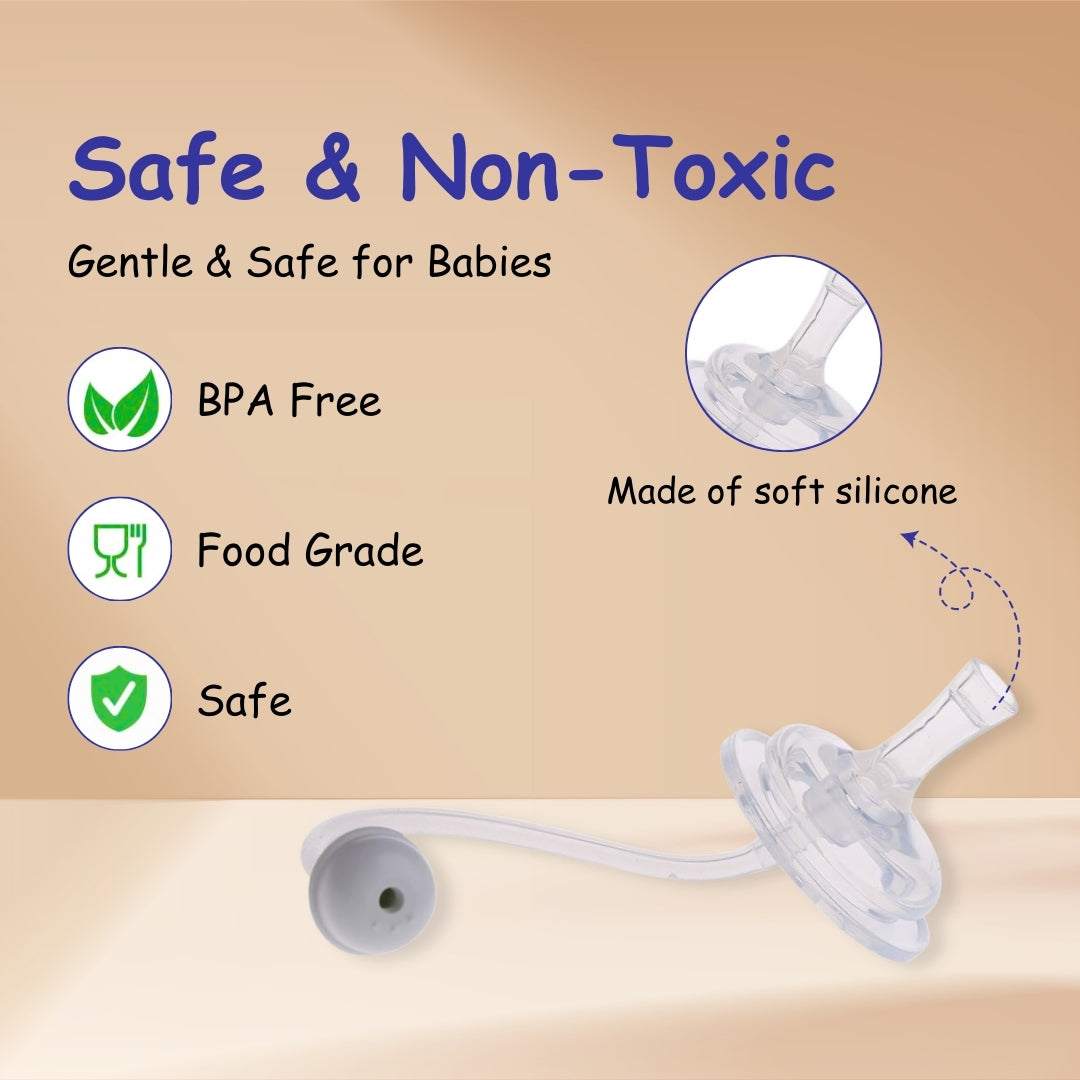 Adore Gravity- The Regular Neck Silicon Straw with Gravity Ball- Pack of 1