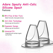 Adore Spouty- The Regular Neck Soft Silicon Spout- Pack of 2