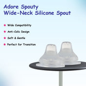 Adore Spouty- The Wide Neck Soft Silicon Spout- Pack of 2