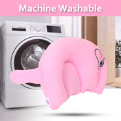 Adore Li'l Elephant- The Neck Shaped Mustard/ Rai Seeds Pillow - Pink