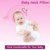 Adore Li'l Elephant- The Neck Shaped Mustard/ Rai Seeds Pillow - Pink