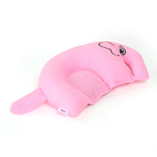 Adore Li'l Elephant- The Neck Shaped Mustard/ Rai Seeds Pillow - Pink