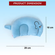 Adore Li'l Elephant- The Neck Shaped Mustard/ Rai Seeds Pillow - Blue