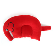 Adore Li'l Elephant- The Neck Shaped Mustard/ Rai Seeds Pillow - Red